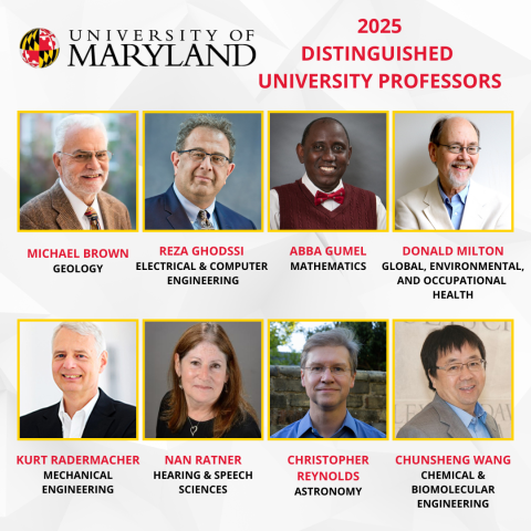 2025 DISTINGUISHED UNIVERSITY PROFESSORS